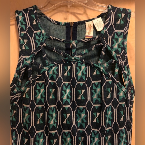 Mimi Chica Cutout Print Skater Dress - Picture 2 of 4